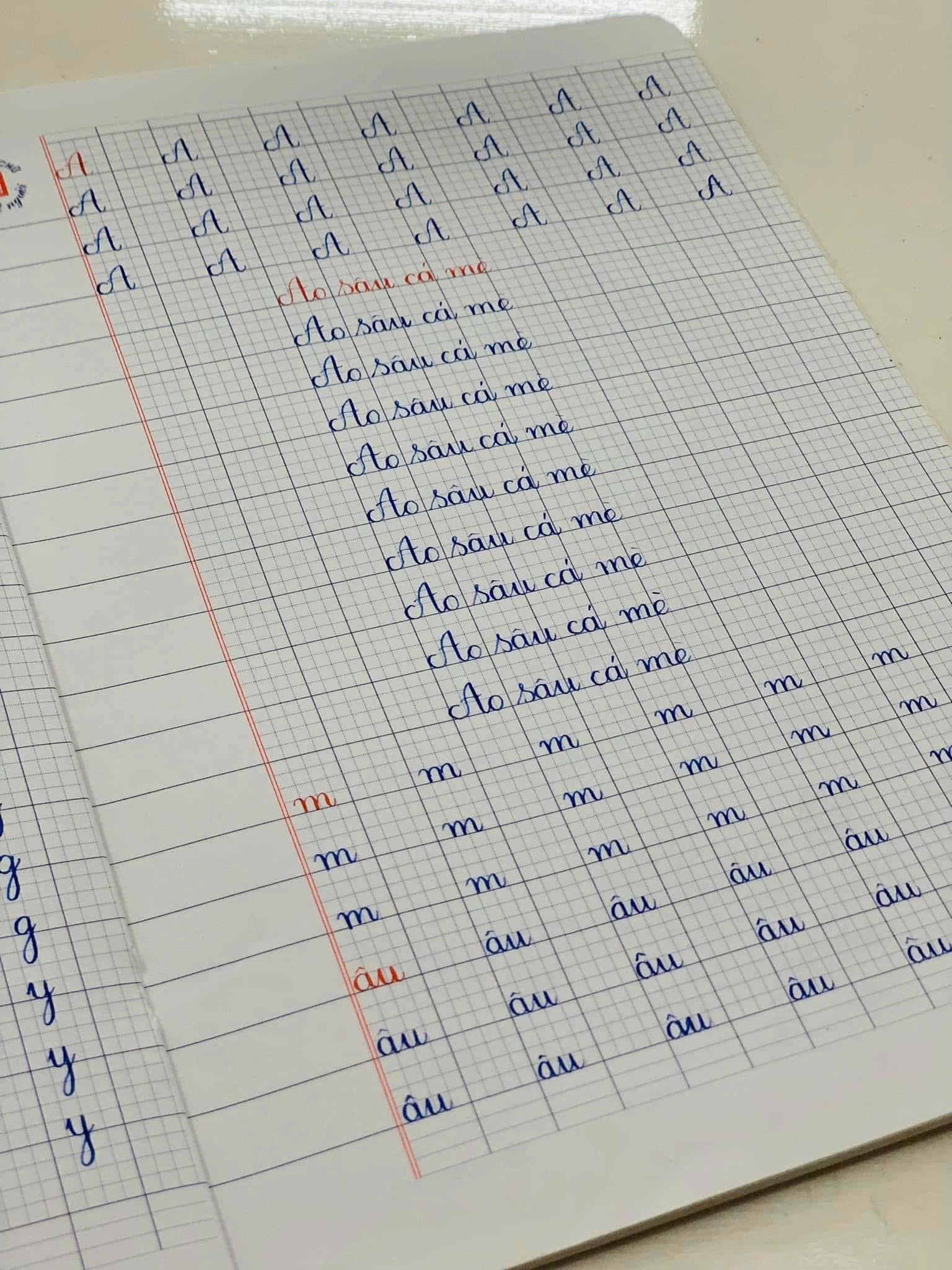 Giúp con viết đúng chuẩn từng nhóm nét